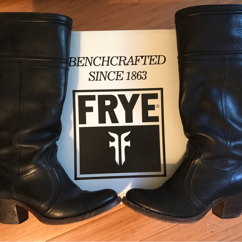 FRYE Leather Knee-High Riding Boots | Women's Jane Extended 14L Size 7